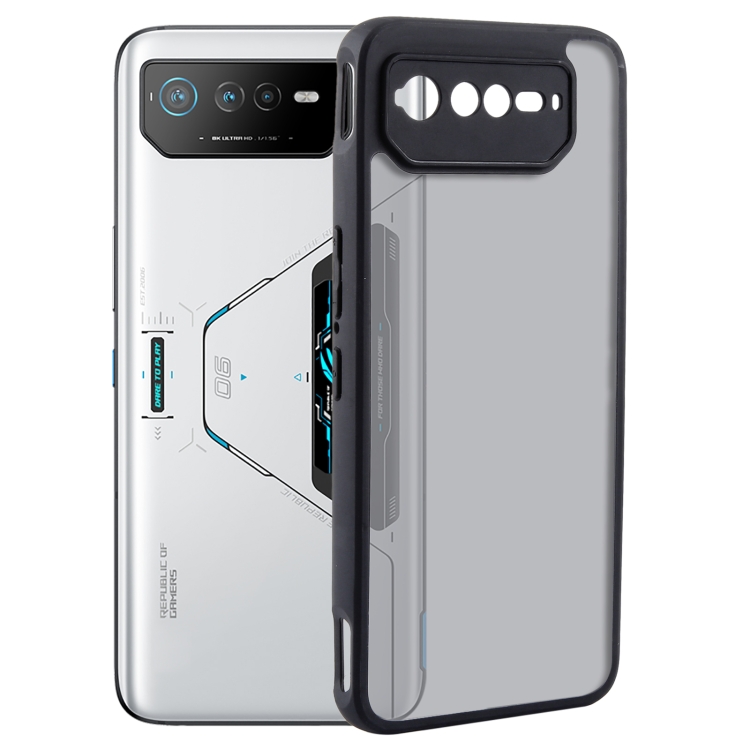 

For Asus ROG Phone 6 Fine Pore Matte Black TPU + PC Phone Case
