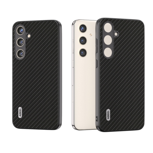 

For Samsung Galaxy S24 5G ABEEL Carbon Fiber Texture Protective Phone Case(Black)
