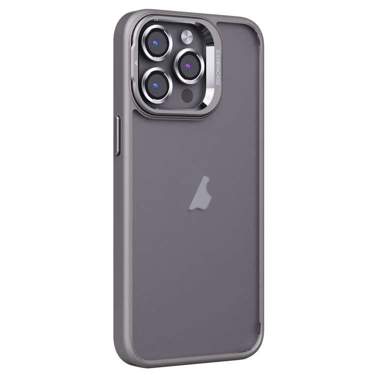 

For iPhone 13 Pro Max Invisible Lens Holder PC + TPU Frosted Phone Case(Gray)