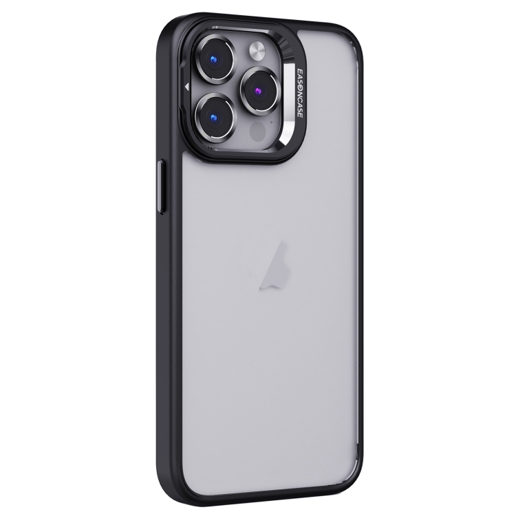 

For iPhone 13 Pro Invisible Lens Holder PC + TPU Frosted Phone Case(Black)