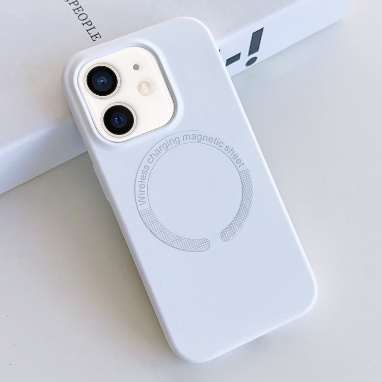 

For iPhone 11 MagSafe Magnetic Liquid Silicone Phone Case(White)