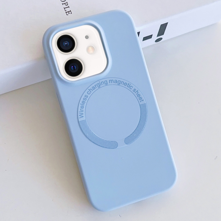 

For iPhone 11 MagSafe Magnetic Liquid Silicone Phone Case(Light Blue)