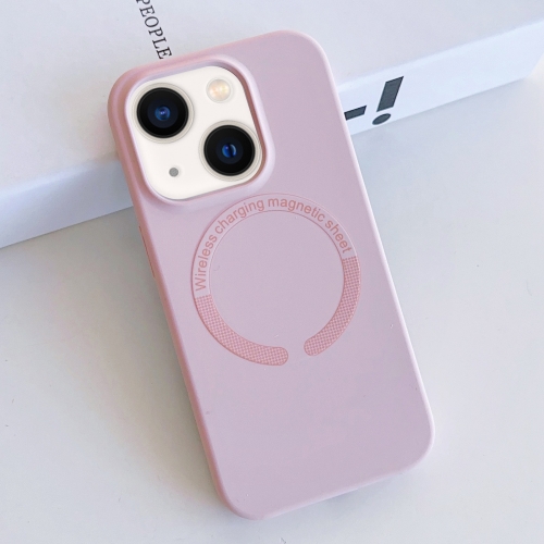 

For iPhone 13 MagSafe Magnetic Liquid Silicone Phone Case(Pink)