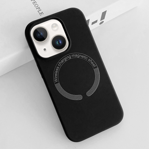 

For iPhone 14 MagSafe Magnetic Liquid Silicone Phone Case(Dark Blue)