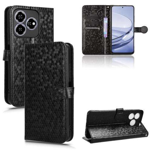 

For ZTE Axon 60 4G Honeycomb Dot Texture Leather Phone Case(Black)