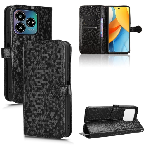 

For ZTE Axon 60 Lite / Blade V60 Vita Honeycomb Dot Texture Leather Phone Case(Black)