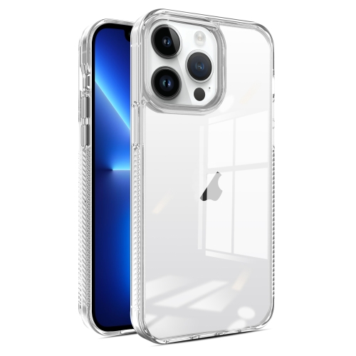 

For iPhone 13 Pro 2.5mm Anti-slip Clear Acrylic Hybrid TPU Phone Case(Transparent)