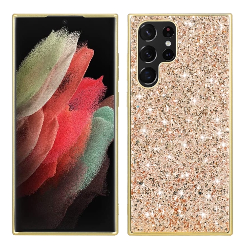 

For Samsung Galaxy S24 Ultra 5G Glitter Powder TPU Phone Case(Gold)