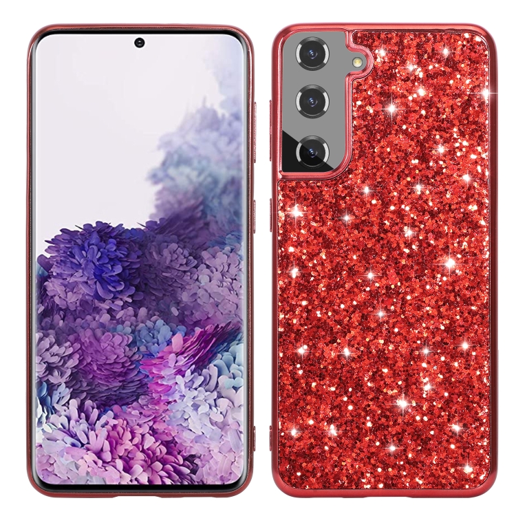

For Samsung Galaxy S24 5G Glitter Powder TPU Phone Case(Red)
