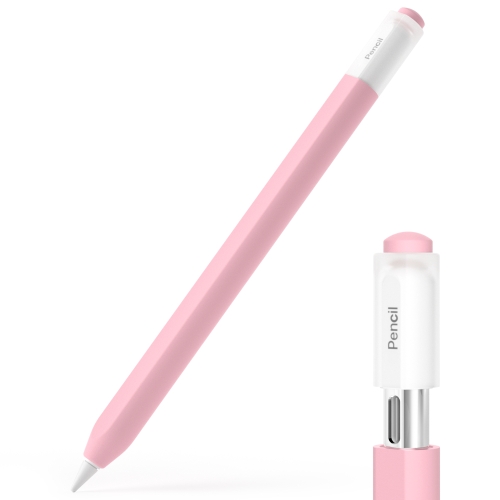 

For Apple Pencil (USB-C) Transparent Jelly Stylus Protective Cover(Pink)