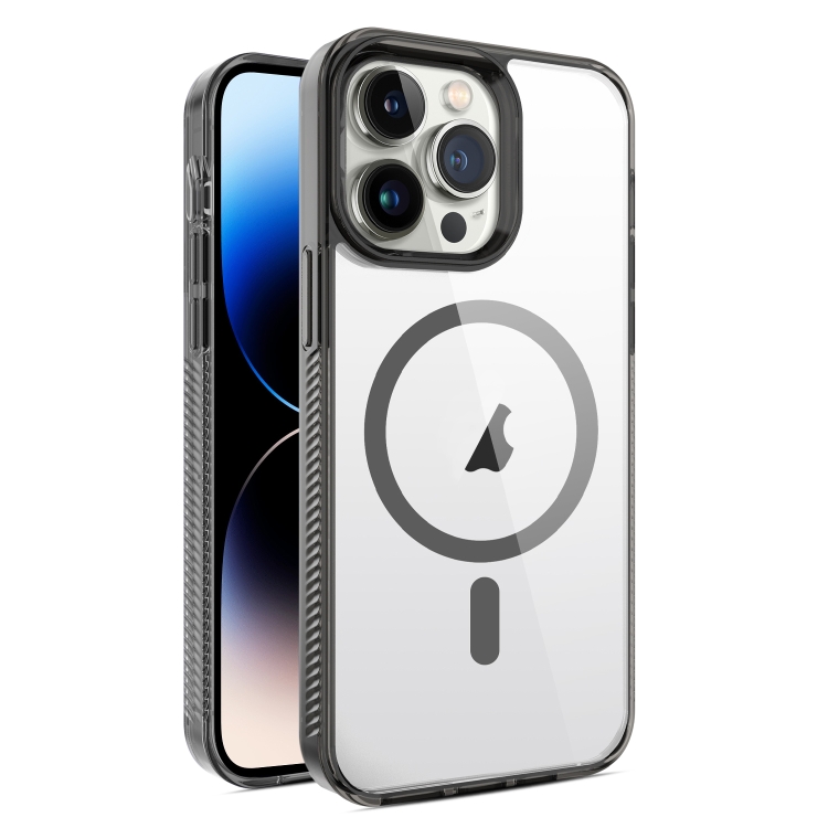 

For iPhone 14 Pro 2.5mm MagSafe Acrylic Hybrid TPU Phone Case(Black)