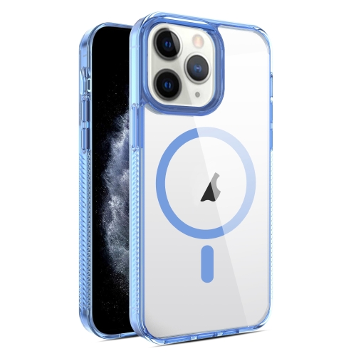 

For iPhone 11 Pro Max 2.5mm MagSafe Acrylic Hybrid TPU Phone Case(Sky Blue)