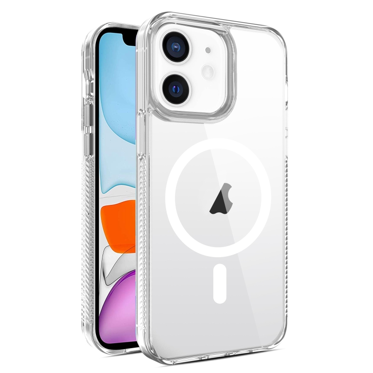 

For iPhone 11 2.5mm MagSafe Acrylic Hybrid TPU Phone Case(Transparent)