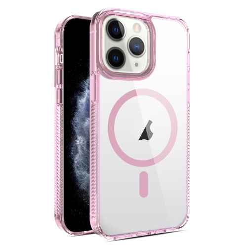 

For iPhone 11 Pro 2.5mm MagSafe Acrylic Hybrid TPU Phone Case(Pink)