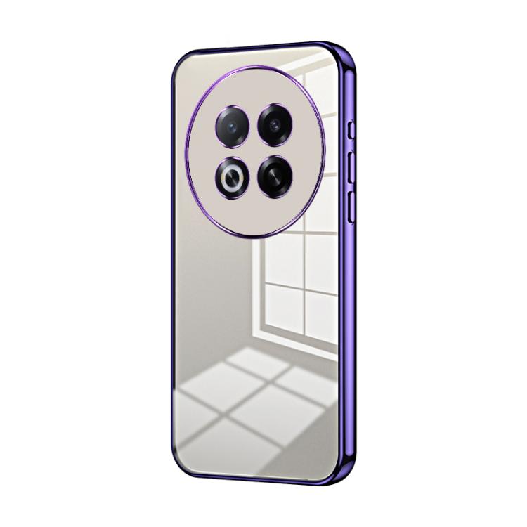 

For Meizu Note 16 Pro Transparent Plating Fine Hole Phone Case(Purple)
