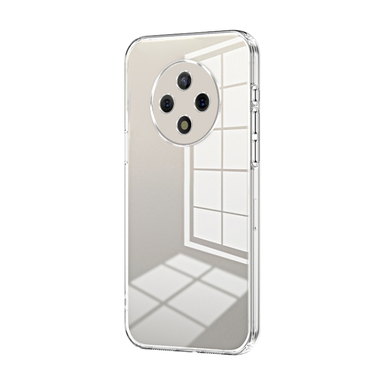 

For U-Magic Enjoy 50 Plus Transparent Plating Fine Hole Phone Case(Transparent)