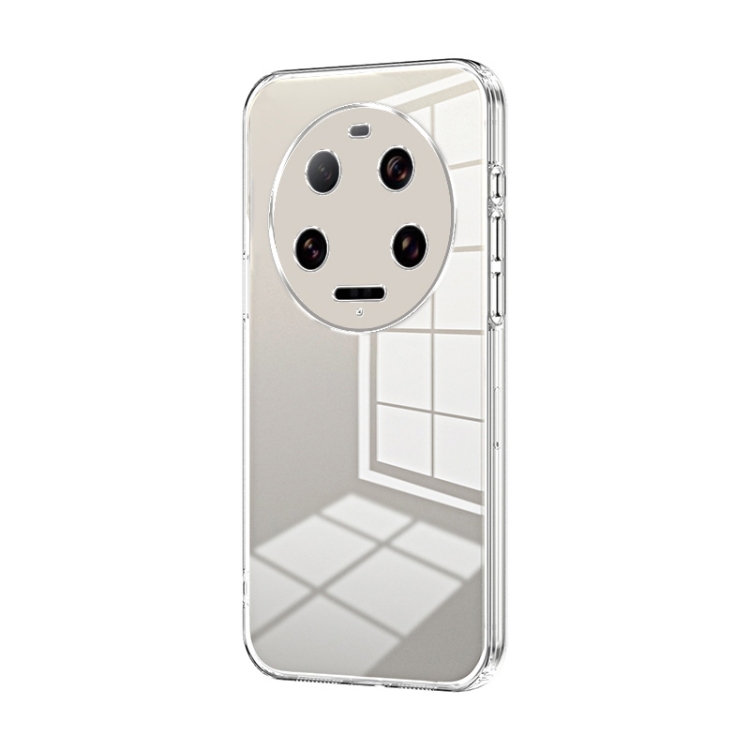 

For Xiaomi 13 Ultra Transparent Plating Fine Hole Phone Case(Transparent)