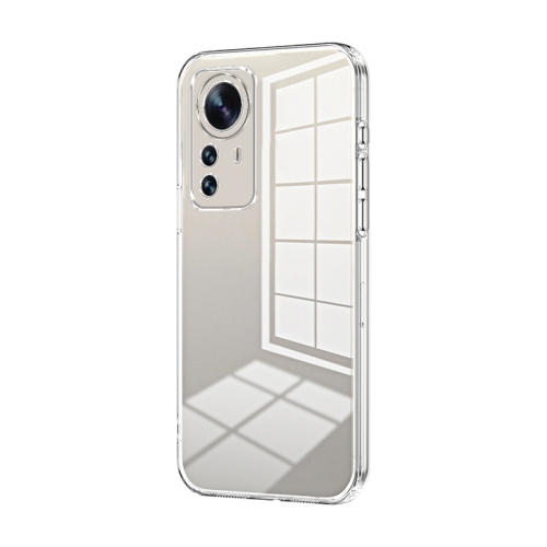 

For Xiaomi 12 Pro / 12S Pro Transparent Plating Fine Hole Phone Case(Transparent)