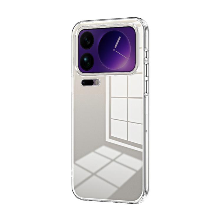 

For Xiaomi 17 Pro Max Transparent Plating Fine Hole Phone Case(Transparent)
