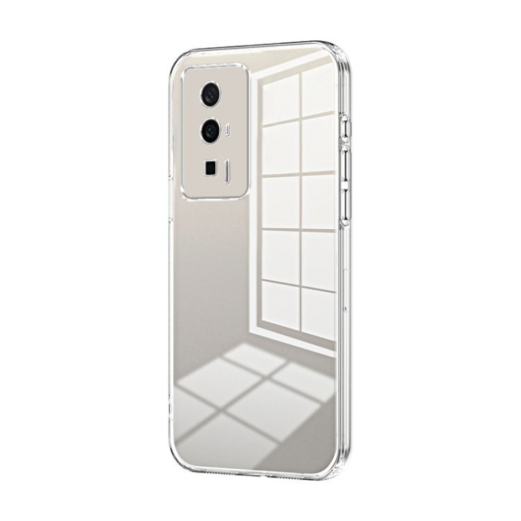 

For Xiaomi Redmi K60 / K60 Pro Transparent Plating Fine Hole Phone Case(Transparent)