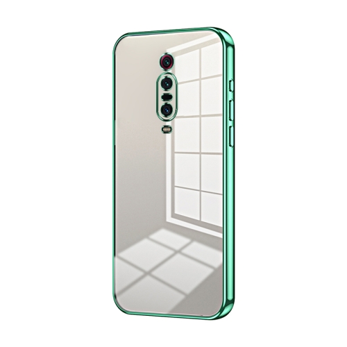 

For Xiaomi Redmi K20 / K20 Pro Transparent Plating Fine Hole Phone Case(Green)