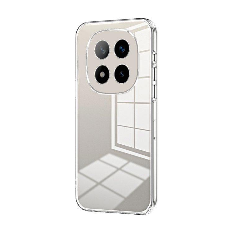 

For Xiaomi Redmi Note 14 Pro+ 5G Transparent Plating Fine Hole Phone Case(Transparent)