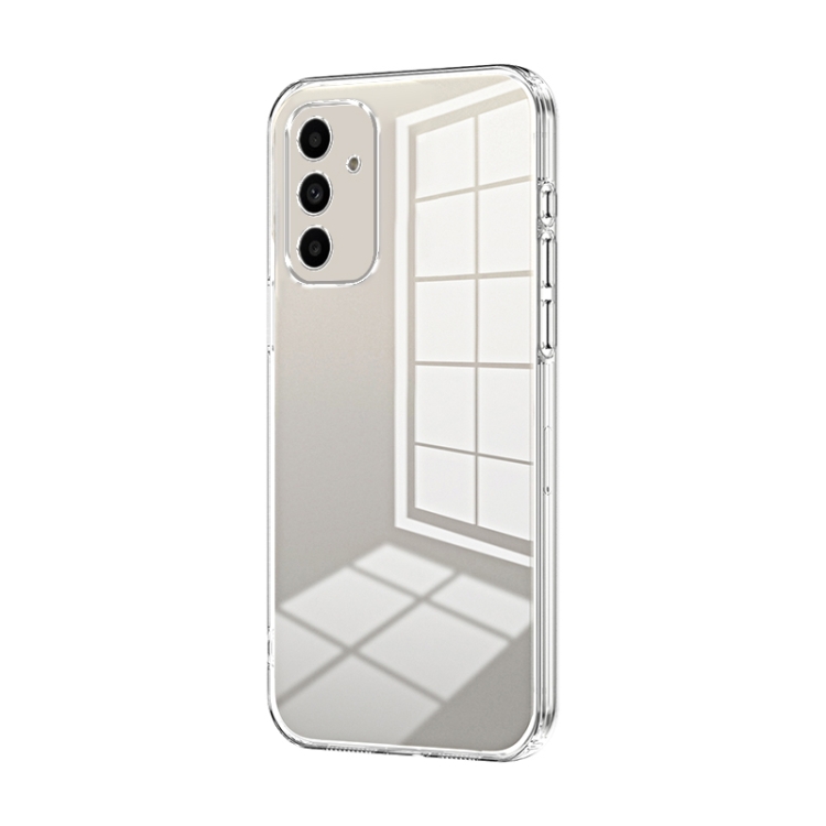 

For Samsung Galaxy A14 5G Transparent Plating Fine Hole Phone Case(Transparent)