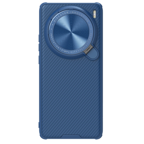 

For vivo X100 Pro NILLKIN Black Mirror Prop CD Texture Mirror Phone Case(Blue)