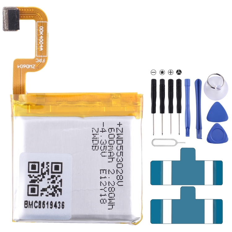 

For Teemo G1 / SW17D Watch Battery Replacement ZWD553028V E12Y18 600mAh