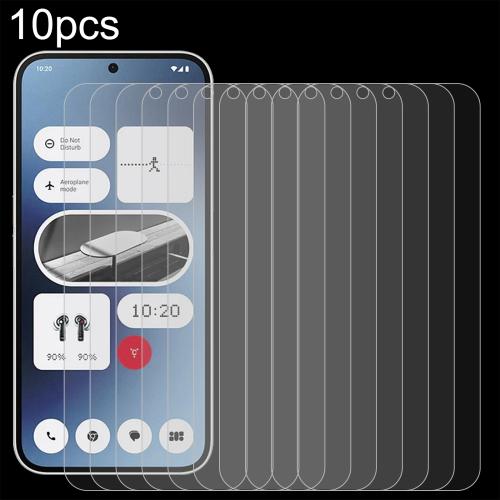 

For Nothing Phone 3a Pro 10pcs 0.26mm 9H 2.5D Tempered Glass Film