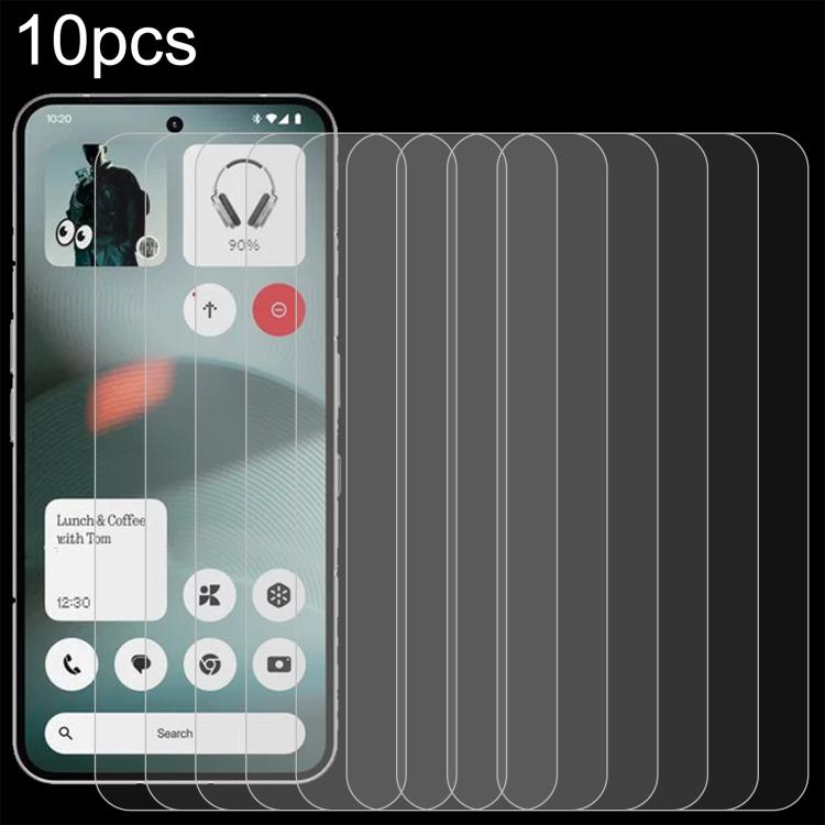 

For Nothing Phone 3 10pcs 0.26mm 9H 2.5D Tempered Glass Film