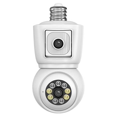 DP44 Bulb-type Motion Tracking Night Vision Smart Camera Supports Voice Intercom(White)