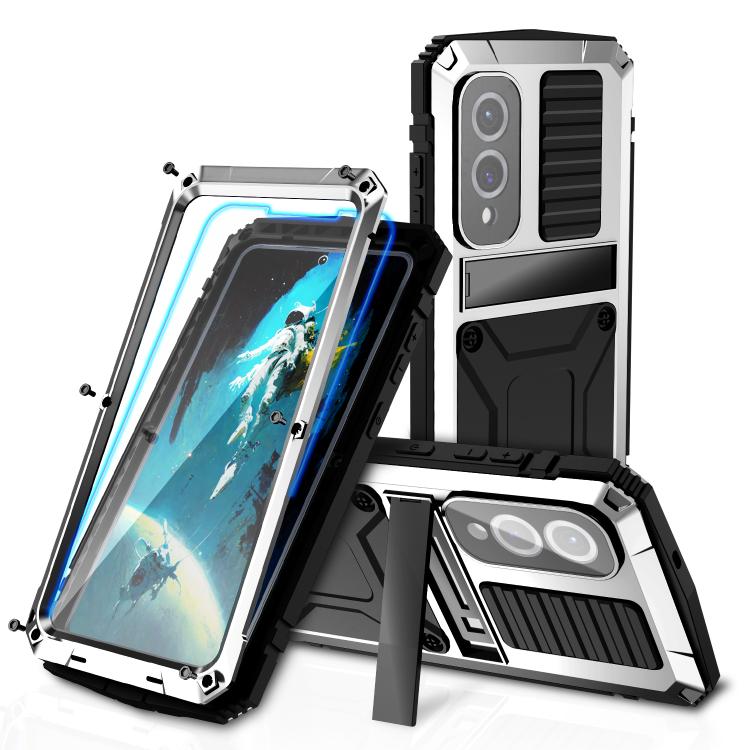 

For Samsung Galaxy S25 Edge 5G R-JUST Life Waterproof Dustproof Shockproof Phone Case(Silver)