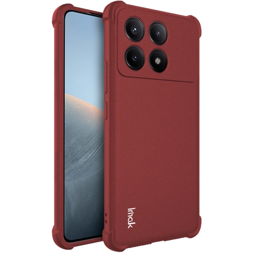 Para Xiaomi Poco X6 Pro 5G / Redmi K70E Funda para teléfono de cobertura  total a prueba de caídas de silicona líquida de color sólido (rojo)
