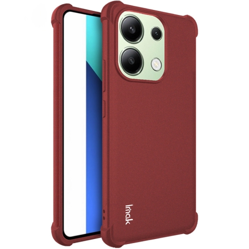 

For Xiaomi Redmi Note 13 4G Global imak Shockproof Airbag TPU Phone Case(Matte Red)