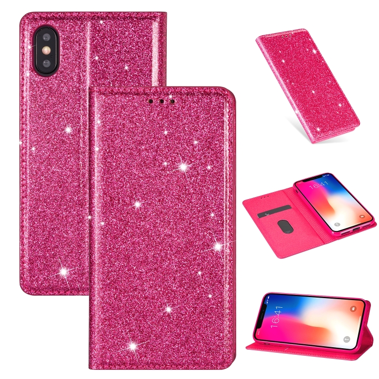 glitter iphone x cardholder case
