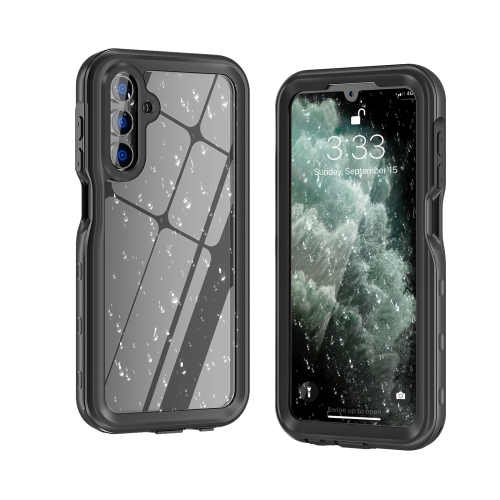 

For Samsung Galaxy A15 5G RedPepper 360 Full Body Rugged IP68 Waterproof Phone Case(Black)