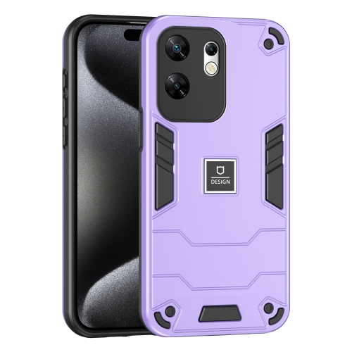 

For Infinix Zero 30 4G 2 in 1 Shockproof Phone Case(Purple)