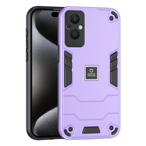 

For OPPO Reno7 Z 5G 2 in 1 Shockproof Phone Case(Purple)