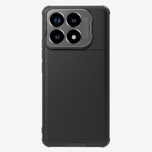 

For Xiaomi Redmi K70/K70 Pro NILLKIN Black Mirror Prop CD Texture Mirror Precise Hole MagSafe Magnetic Phone Case(Black)