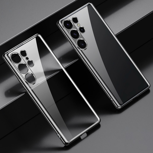 For Samsung Galaxy S24 Ultra 5G SULADA Electroplating TPU Transparent Phone Case(Black) 20piece 2w metal film resistor 1% 0 33r 0 36r 0 39r 0 43r 0 47r 0 5r 0 56r 0 62r ohm accurate high good quality ohms dip 0 33