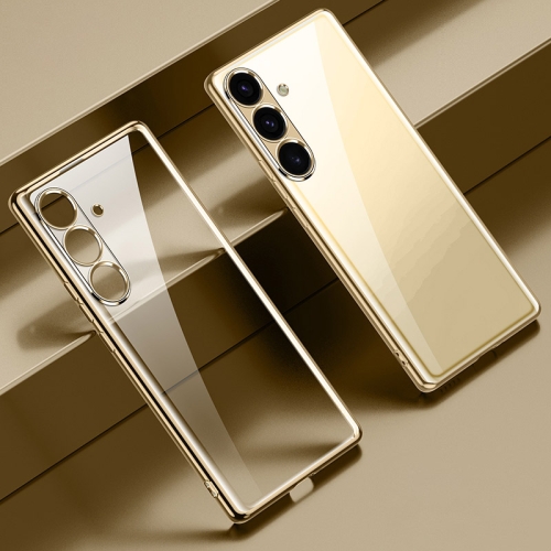 For Samsung Galaxy S24+ 5G SULADA Electroplating TPU Transparent Phone Case(Gold) 20piece 2w metal film resistor 1% 0 33r 0 36r 0 39r 0 43r 0 47r 0 5r 0 56r 0 62r ohm accurate high good quality ohms dip 0 33