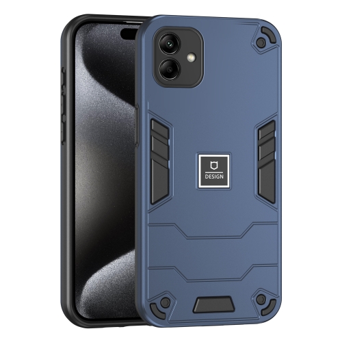 

For Samsung Galaxy A04 2 in 1 Shockproof Phone Case(Blue)