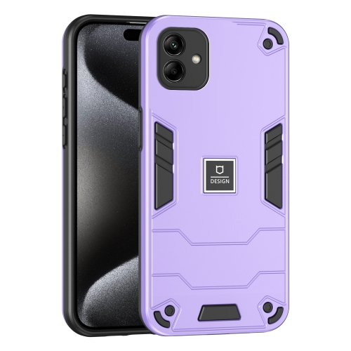 

For Samsung Galaxy A04 2 in 1 Shockproof Phone Case(Purple)