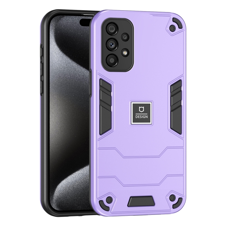 

For Samsung Galaxy A53 5G 2 in 1 Shockproof Phone Case(Purple)