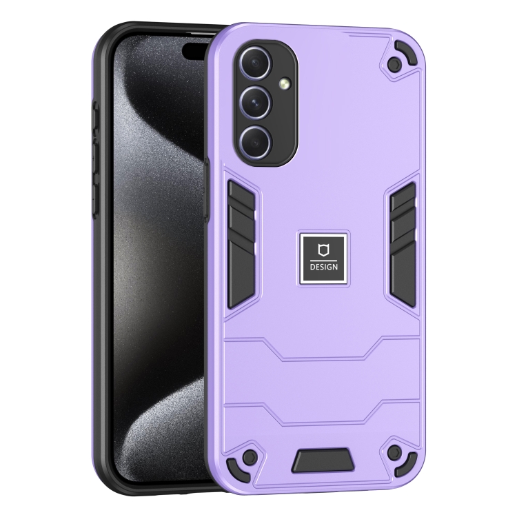 

For Samsung Galaxy A54 5G 2 in 1 Shockproof Phone Case(Purple)