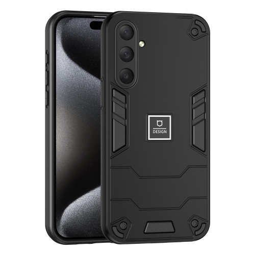 

For Samsung Galaxy M54 2 in 1 Shockproof Phone Case(Black)