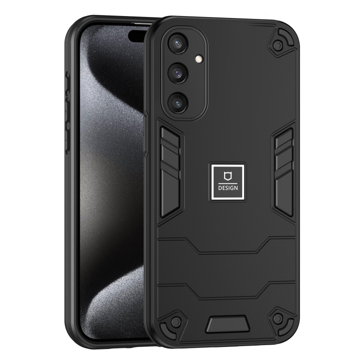 

For Samsung Galaxy S24+ 5G 2 in 1 Shockproof Phone Case(Black)