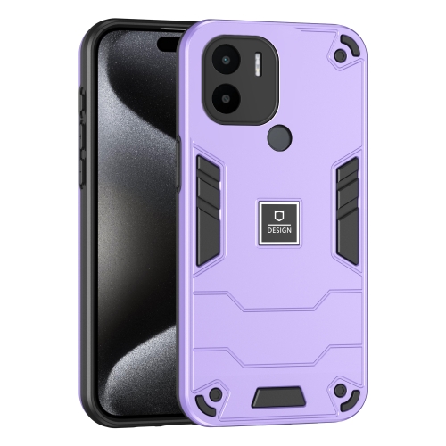 

For Xiaomi Redmi A1 Plus 2 in 1 Shockproof Phone Case(Purple)