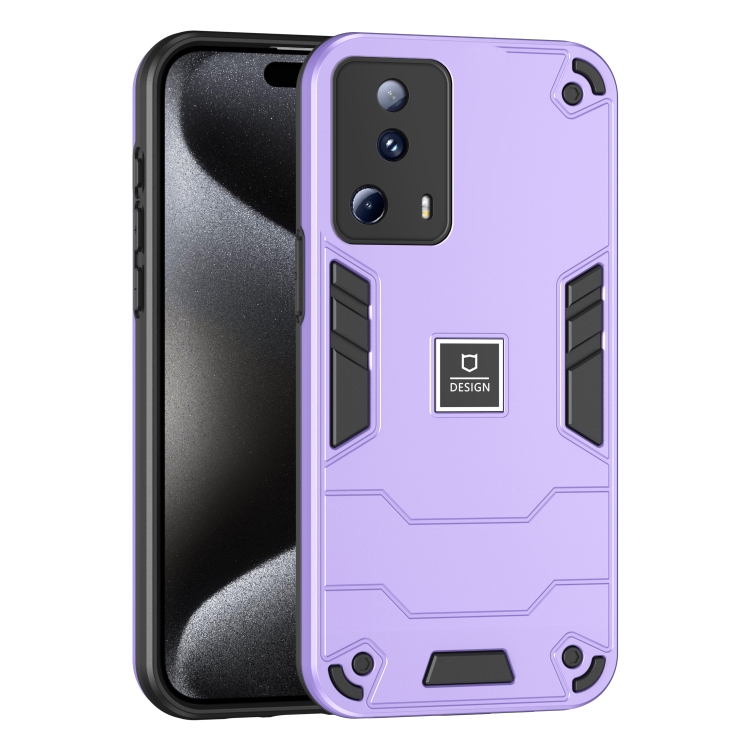 

For Xiaomi 13 Lite 2 in 1 Shockproof Phone Case(Purple)